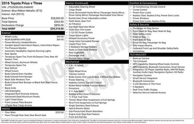 2016 Toyota Prius v Three