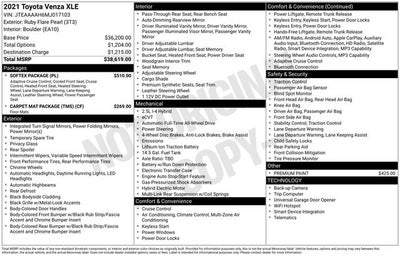 2021 Toyota Venza XLE