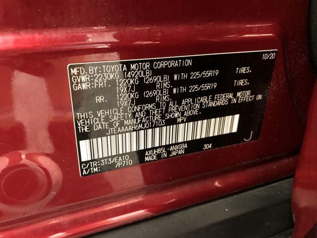 2021 Toyota Venza XLE XLE