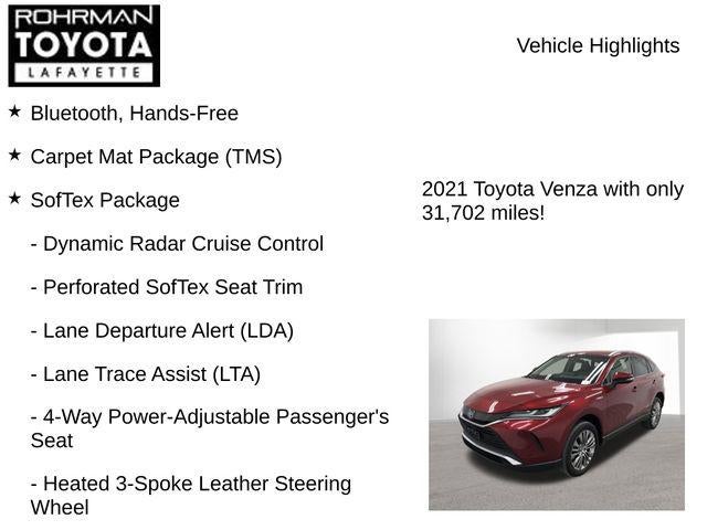 2021 Toyota Venza XLE XLE