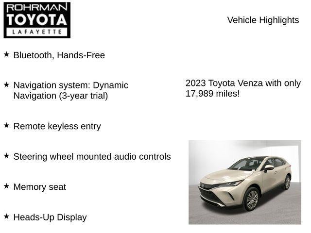 2023 Toyota Venza Limited