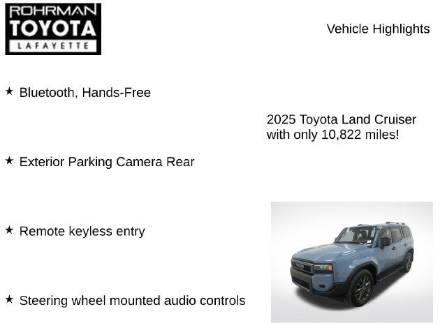 2025 Toyota Land Cruiser Base