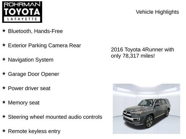 2016 Toyota 4Runner Limited