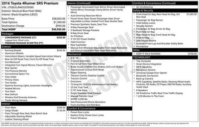 2016 Toyota 4Runner SR5 Premium