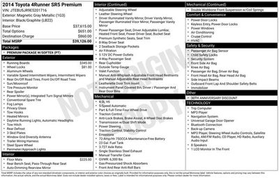 2014 Toyota 4RUNNER SR5 Premium