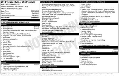 2018 Toyota 4Runner SR5 Premium