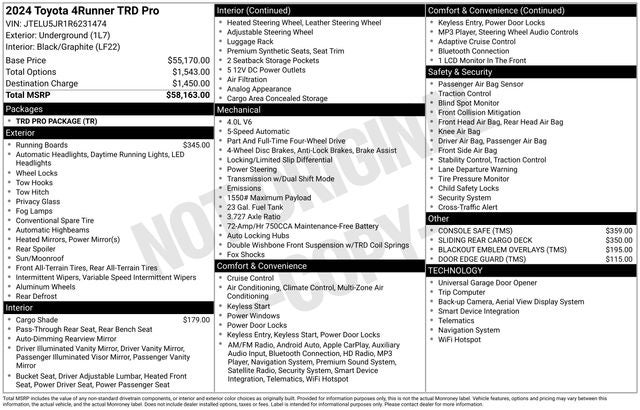 2024 Toyota 4RUNNER TRD Pro