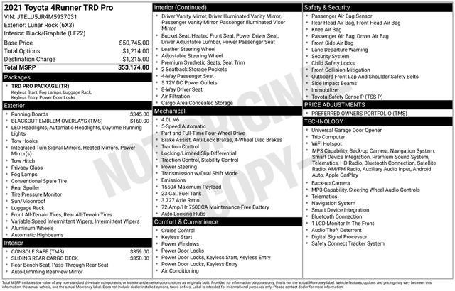 2021 Toyota 4Runner TRD Pro