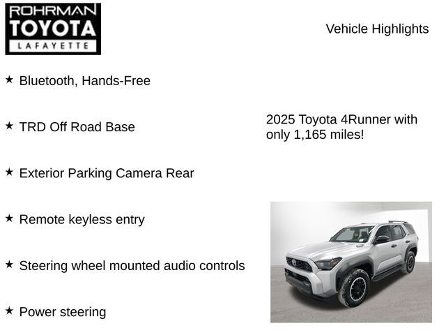 2025 Toyota 4RUNNER HYBRID TRD Off Road