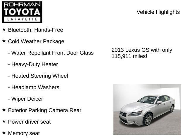 2013 Lexus GS 350 350