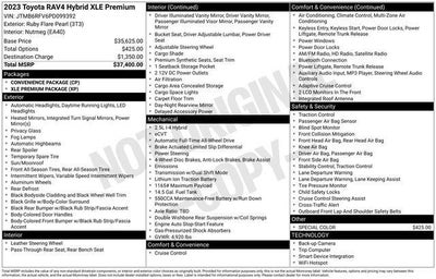 2023 Toyota RAV4 HYBRID XLE Premium