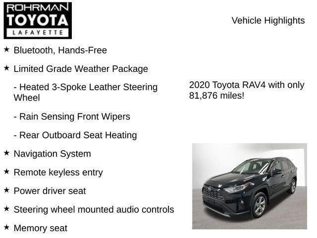 2020 Toyota RAV4 HYBRID Limited