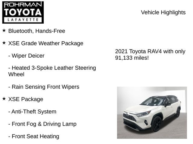 2021 Toyota RAV4 HYBRID XSE