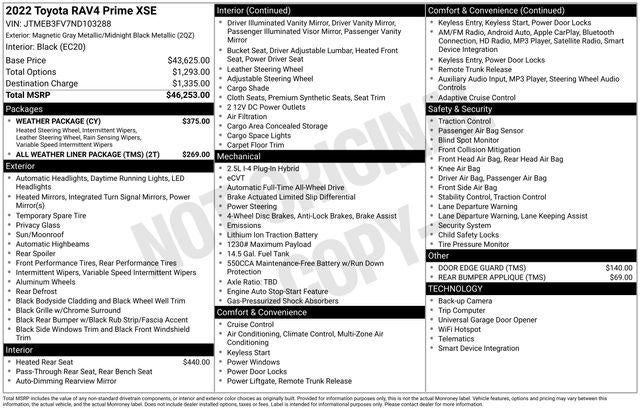 2022 Toyota RAV4 PRIME XSE