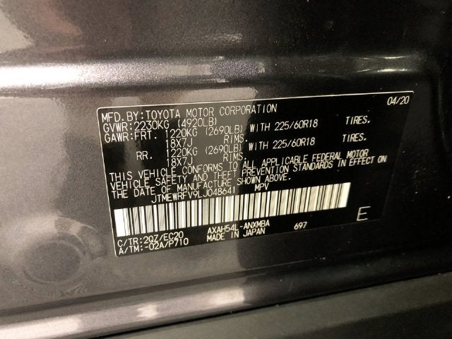 2020 Toyota RAV4 Hybrid XSE