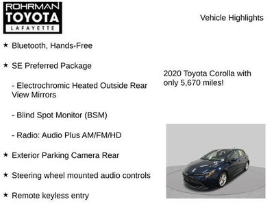 2020 Toyota Corolla Hatchback SE