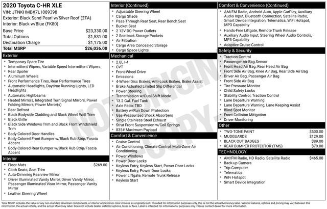 2020 Toyota C-HR XLE