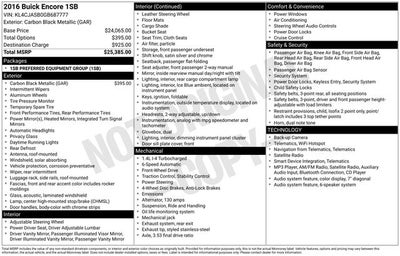 2016 Buick Encore Base