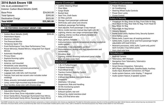 2016 Buick Encore Base