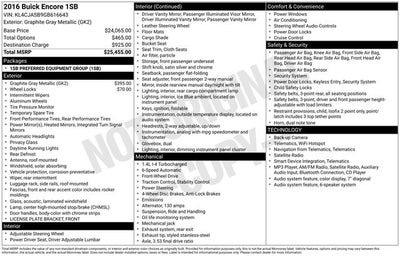 2016 Buick Encore Base