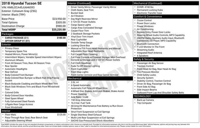 2018 Hyundai Tucson SE