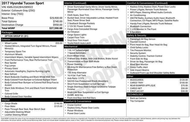 2017 Hyundai Tucson Sport