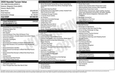 2020 Hyundai Tucson Value