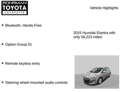 2015 Hyundai Elantra Base