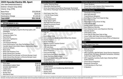2025 Hyundai Elantra SEL Sport