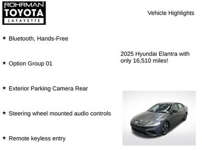 2025 Hyundai Elantra SEL Sport
