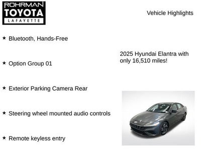 2025 Hyundai Elantra SEL Sport