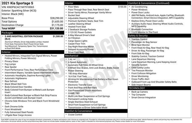 2021 Kia Sportage S