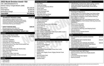 2022 Buick Envision Avenir