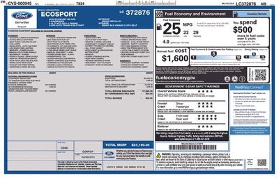 2020 Ford Ecosport SE