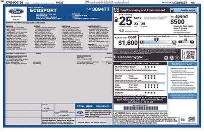 2020 Ford Ecosport SES