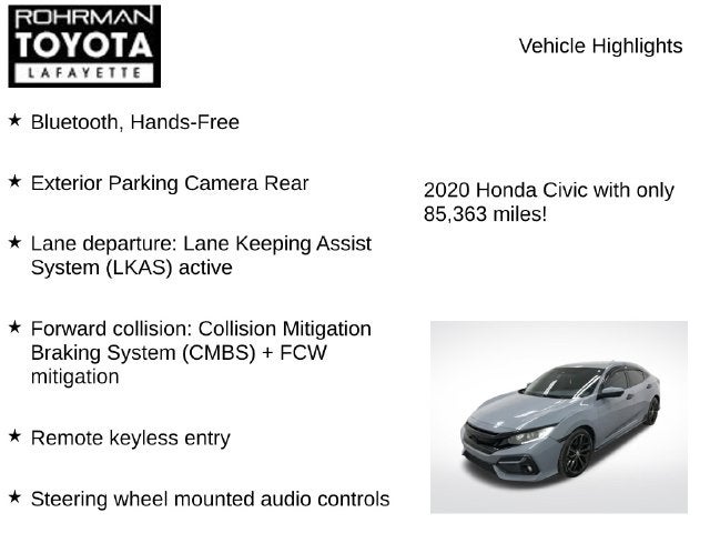 2020 Honda Civic Sport