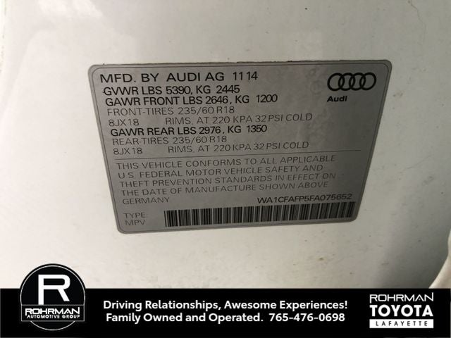 2015 Audi Q5 2.0T Premium quattro
