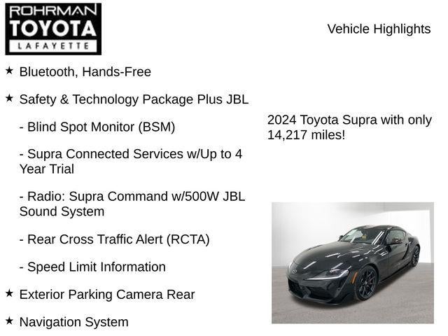 2024 Toyota GR Supra 3.0