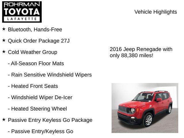2016 Jeep Renegade Latitude