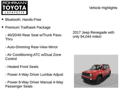 2017 Jeep Renegade Trailhawk