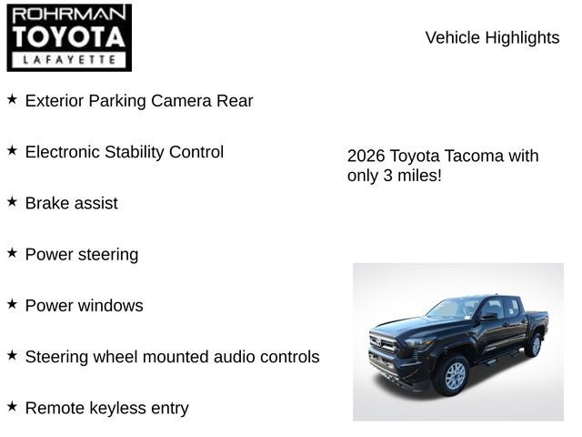2026 Toyota Tacoma SR5