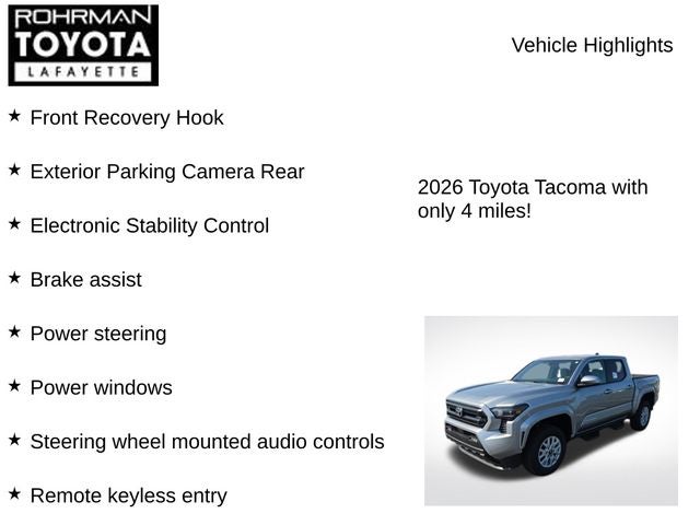 2026 Toyota Tacoma SR5
