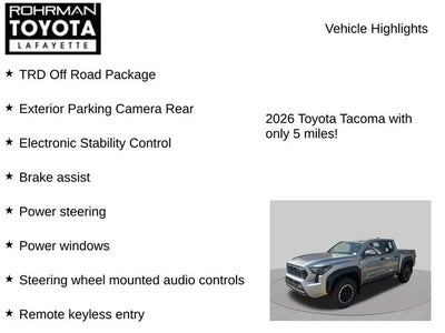 2026 Toyota Tacoma TRD Off-Road