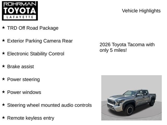 2026 Toyota Tacoma TRD Off-Road