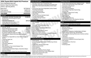 2026 Toyota RAV4 XLE Premium