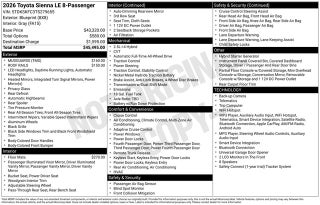 2026 Toyota Sienna LE