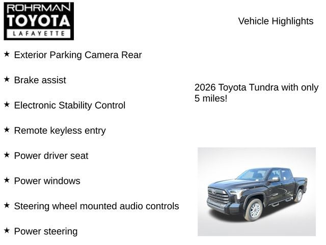 2026 Toyota Tundra SR5
