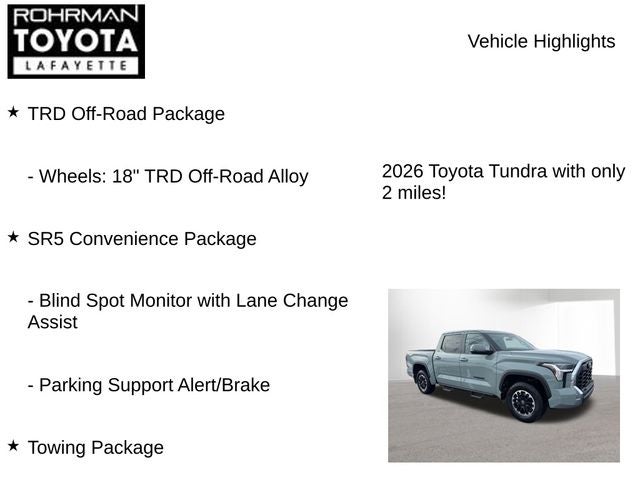 2026 Toyota Tundra SR5