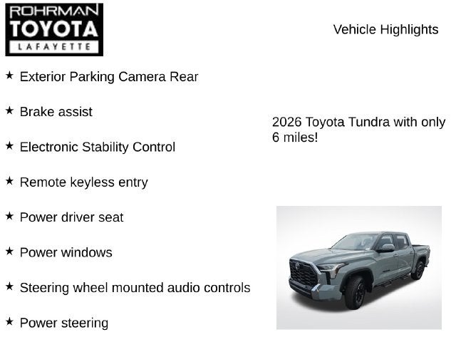 2026 Toyota Tundra SR5