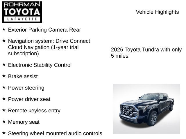 2026 Toyota Tundra i-FORCE MAX Tundra 1794 Edition